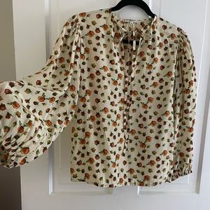 Vintage Saint Laurent Blouse with Billowy Sleeves